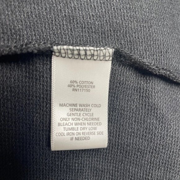 Quacker Factory Womens Black French Terry Zip Front Rhinestone Vest Size Large - Picture 4 of 6